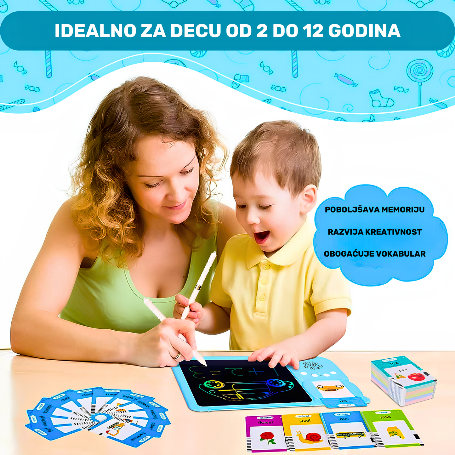 3u1 Edukativni Tablet - Interaktivna Igračka